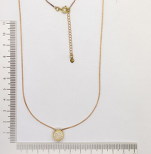 Collar fino con dije circón