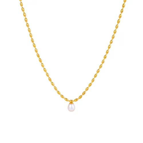 Collar con perlas