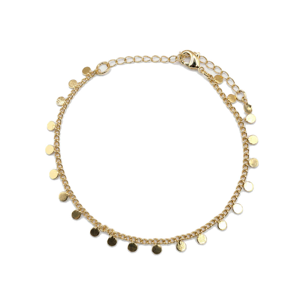 Pulsera con monedas colgantes