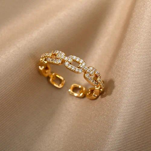 Anillo ajustable flor y corazón