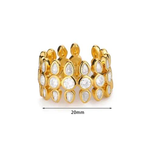 Anillo ajustable geométrico