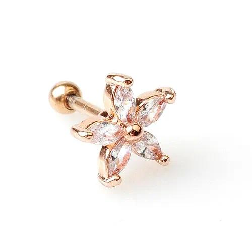 Aros flor con circones
