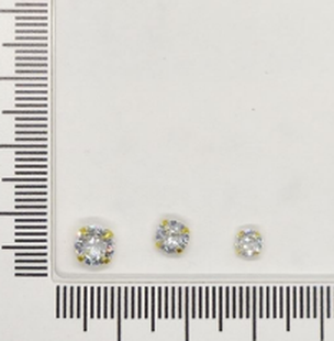 Aros mini bolitas texturizadas doradas