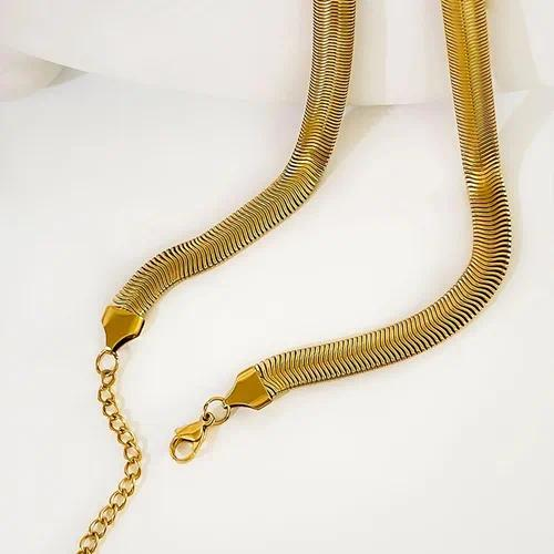 Collar cadena serpiente