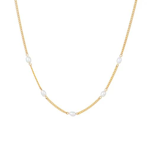 Collar con perlas