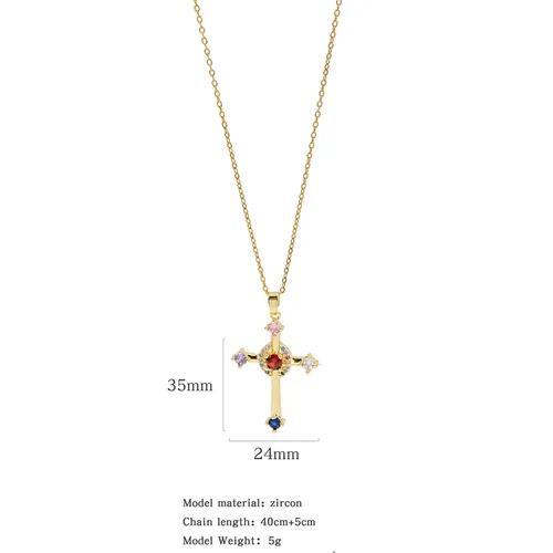 Collar cruz unisex