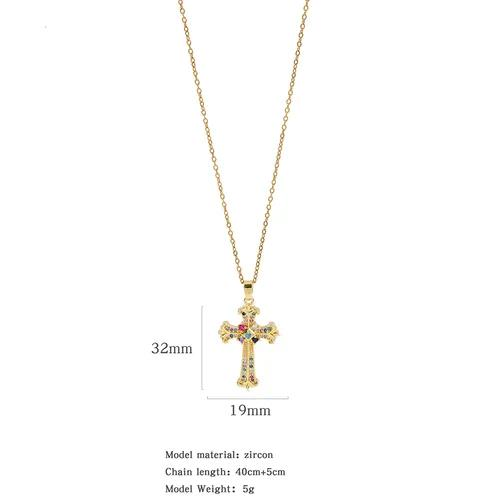 Collar cruz unisex