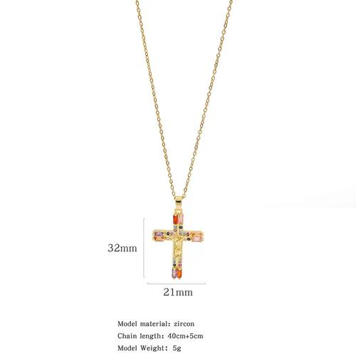 Collar cruz unisex