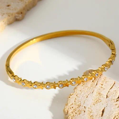 Pulsera estrella con circón