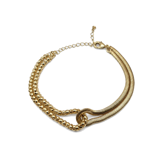 Pulsera doble hilo torcida